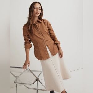 NWT Madewell fitted button up top